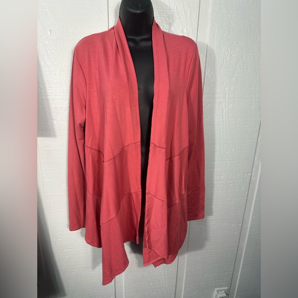 Self Esteem Coral Long Sleeve Cardigan Size XL EUC